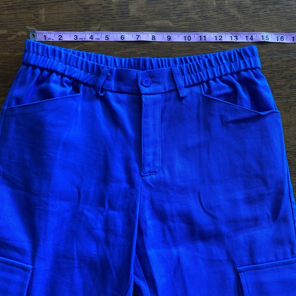 SHEIN Blue Cargo Pants - Picture 3 of 5